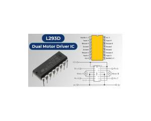 l293d dual h-bridge motor driver ic 